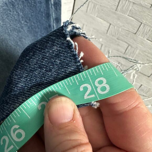 Old Navy women’s jeans sky High extra high raw hem dark wash denim plus size - Picture 9 of 11